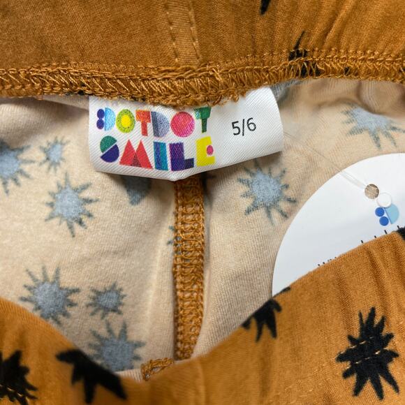 Dot Dot Smile Kids Brown Halloween Print Leggings Shorts Size 5/6 - Picture 2 of 4